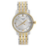 Tissot T Classic Bridgeport Silver Dial Two Tone Mesh Bracelet Watch For Men - T097.410.22.038.00