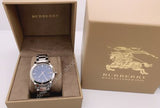 Burberry The City Blue Dial Silver Steel Strap Watch for Men - BU9031