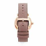 Marc Jacobs Roxy White Dial Light Brown Leather Strap Watch for Women - MJ1538