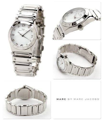Marc Jacobs White Dial Silver Steel Strap Watch for Women - MBM3052