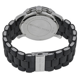 Michael Kors Runway Black Dial Black Rubber Strap Watch for Men - MK8107