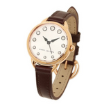 Marc Jacobs Betty White Dial Brown Leather Strap Watch for Women - MJ1481