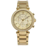 Michael Kors Parker Gold Dial Gold Steel Strap Watch for Women - MK5354