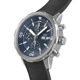 IWC Aquatimer Automatic Chronograph 44mm Blue Dial Black Rubber Strap Watch for Men - IW376805