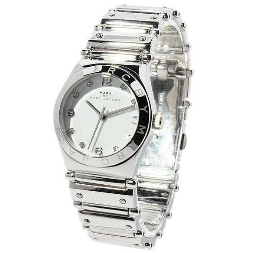 Marc Jacobs White Dial Silver Steel Strap Watch for Women - MBM3052