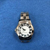 Marc Jacobs Rivera White Dial Silver Steel Strap Watch for Women - MBM3136