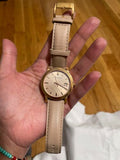 Burberry The City Beige Dial Brown Leather Strap Watch for Women - BU9014