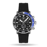 Tissot Seastar 1000 Quartz Chronograph Black Dial Black Rubber Strap Watch For Men - T120.417.17.051.02