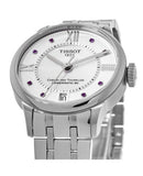 Tissot Chemin Des Tourelles Powermatic 80 Rubies Mother of Pearl Dial Silver Steel Strap Watch For Women - T099.207.11.113.00