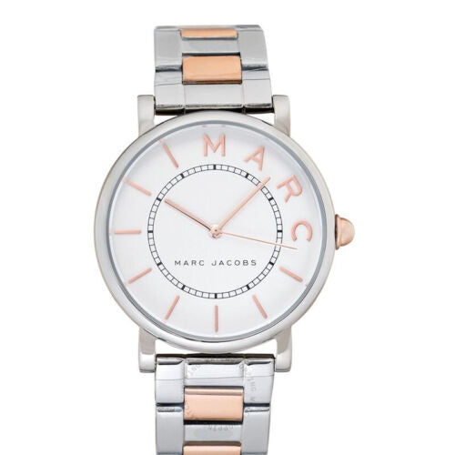 Marc Jacobs Roxy Silver Dial Two Tone Steel Strap Watch for Women - MJ3551