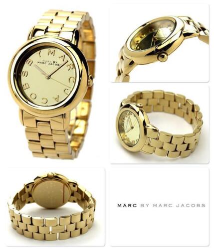 Marc Jacobs Marci Gold Dial Gold Steel Strap Watch for Women - MBM3098