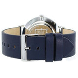 Coach Charles Grey Dial Navy Blue Leather Strap Watch for Men - 14602150