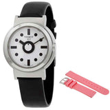 Tissot Heritage Memphis Lady White Dial Black Rubber Strap Watch For Women - T120.210.17.011.00