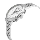 Tissot Carson Premium White Dial Silver Steel Strap Watch For Men - T122.417.11.011.00