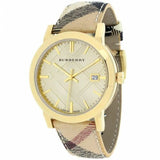 Burberry Heritage Silver Dial Leather Strap Watch for Women - BU1398