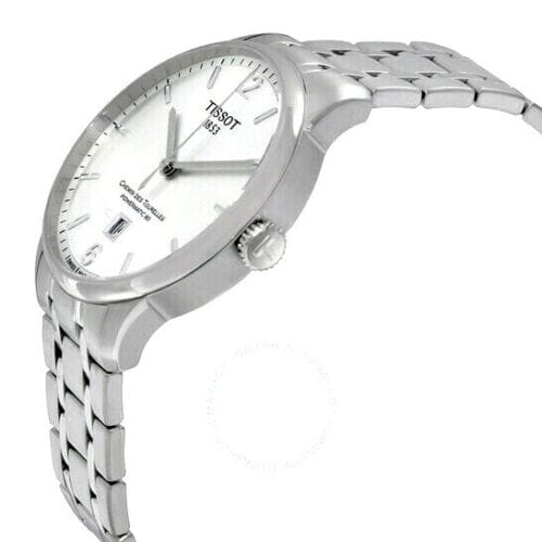 Tissot Chemin Des Tourelles Powermatic 80 Silver Dial Silver Steel Strap Watch For Men - T099.407.11.037.00