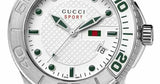 Gucci G Timeless Silver Dial Silver Steel Strap Watch For Men - YA126232