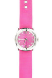 Marc Jacobs Amy Pop Pink Dial Pink Leather Strap Watch for Women - MBM1286