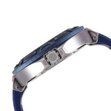 Guess Force White Dial Blue Rubber Strap Watch For Men - W0674G4