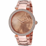 Michael Kors Parker Rose Gold Dial with Diamonds Rose Gold Steel Strap Watch for Women - MK6426