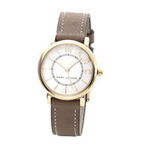 Marc Jacobs Roxy White Dial Light Brown Leather Strap Watch for Women - MJ1538