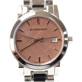 Burberry The City Pink Dial Silver Steel Strap Watch for Women - BU9124