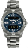 Breitling Aerospace Evo Blue Dial Silver Steel Strap Watch for Men - E79363101C1E1