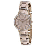 Fossil Virginia Pink Dial Pink Steel Strap Watch for Women - ES4482