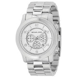 Michael Kors Runway Silver Dial Silver Steel Strap Watch for Men- MK8086