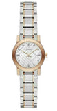 Burberry The City Silver Dial Two Tone Steel Strap Watch for Women - BU9214