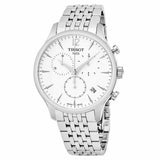 Tissot T Classic Tradition Chronograph White Dial Silver Mesh Bracelet Watch For Men - T063.617.11.037.00