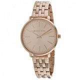 Michael Kors Pyper Three-Hand Rose Gold Dial Rose Gold Steel Strap Watch For Women - MK3897