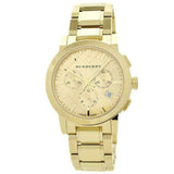 Burberry The City Gold Dial Gold Steel Strap Watch for Women - BU9753