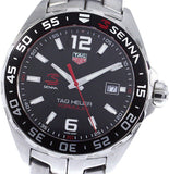 Tag Heuer Formula 1 Quartz Senna Limited Edition Black Dial Silver Steel Strap Watch for Men - WAZ1012.BA0883