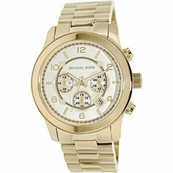 Michael Kors Runway Gold Dial Gold Steel Strap  Watch for Men - MK8077
