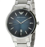 Emporio Armani Renato Blue Dial Silver Steel Strap Watch For Men - AR2472