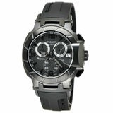 Tissot T Race Chronograph Black Dial Black Rubber Strap Watch for Men - T048.417.37.057.00