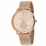 Michael Kors Portia Rose Gold Dial Rose Gold Mesh Bracelet Watch for Women - MK3845