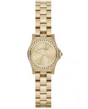 Marc Jacobs Henry Gold Dial Gold Stainless Steel Strap Watch for Women - MBM3277