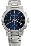 Burberry The City Blue Dial Silver Steel Strap Watch for Men - BU9363