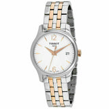 Tissot T Classic Tradition Lady White Dial Two Tone Steel Strap Watch For Women - T063.210.22.037.01