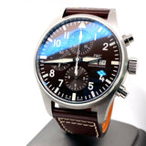 IWC Pilot's Watch Chronograph Edition Brown Dial Brown Leather Strap Watch for Men - IW377713