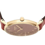 Coach Perry Red Dial Red Leather Strap Watch for Women - 14503486