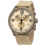 Tissot Chrono XL Beige Diag Beige NATO Strap Watch For Men - T116.617.37.267.01