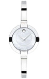 Movado Bela Mother of Pearl Dial Silver Steel Strap Watch For Women - 0606616