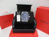 Salvatore Ferragamo 1927 Chrono Analog Blue Dial Blue Leather Strap Watch for Men - SFKZ00223