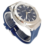 Salvatore Ferragamo F-80 Blue Dial Blue Rubber Strap Watch For Men - SFHY01022