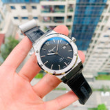 Salvatore Ferragamo F-80 Classic Black Dial Black Leather Strap  Watch for Men - SFDT00219