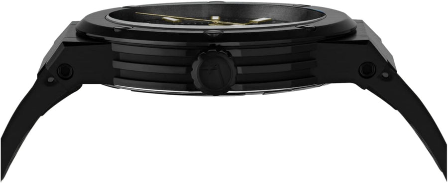 Salvatore Ferragamo F-80 Classic Black Dial Black Rubber Strap Watch for Men - SFHY01622