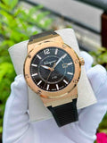 Salvatore Ferragamo F-80 Classic Black Dial Black Rubber Strap Watch for Men - SFHY02522